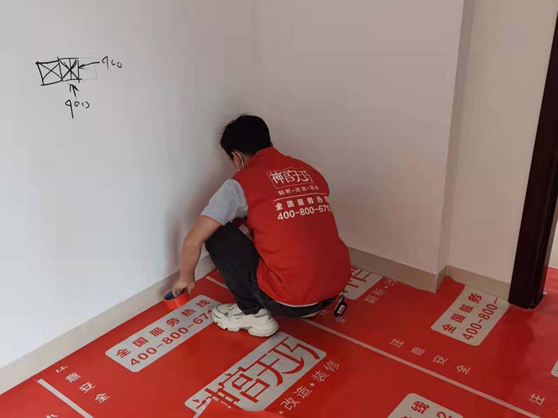 广州华景新城墙面刷漆 122㎡三室一厅乳胶漆墙面翻新 施工案例