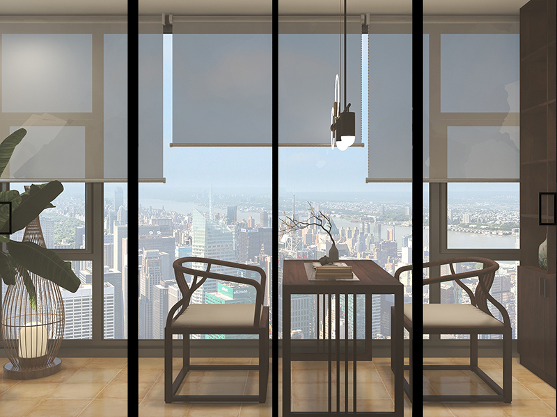 青岛华达公寓阳台局部翻新 120平米中式风格装修住宅 典雅大气