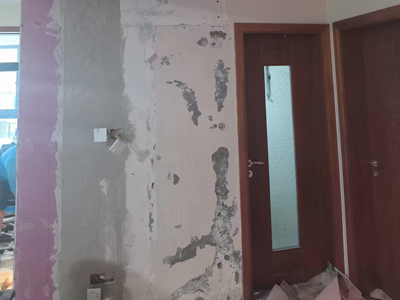 北京金泽家园112平全屋墙面翻新 书房壁纸铺贴 客厅墙面粉刷