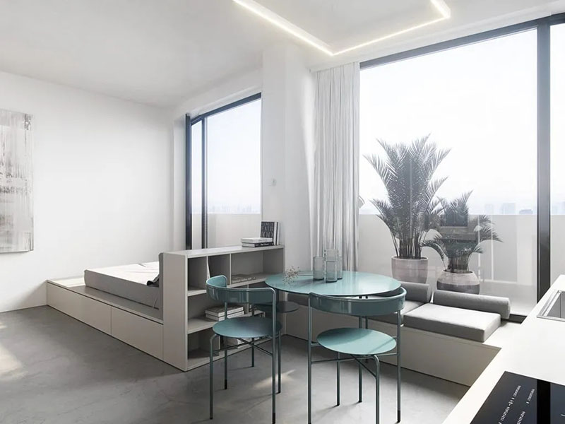 长沙北欧风格出租屋翻新案例_长沙96平米房子装修设计方案